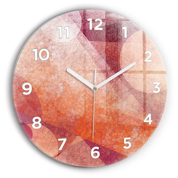 Wanduhr rund mit motiv Geometrische Abstraktion