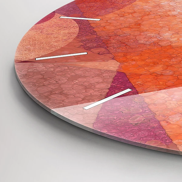 Wanduhr rund mit motiv Geometrische Abstraktion