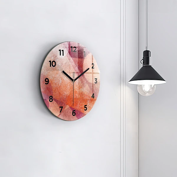 Wanduhr rund mit motiv Geometrische Abstraktion