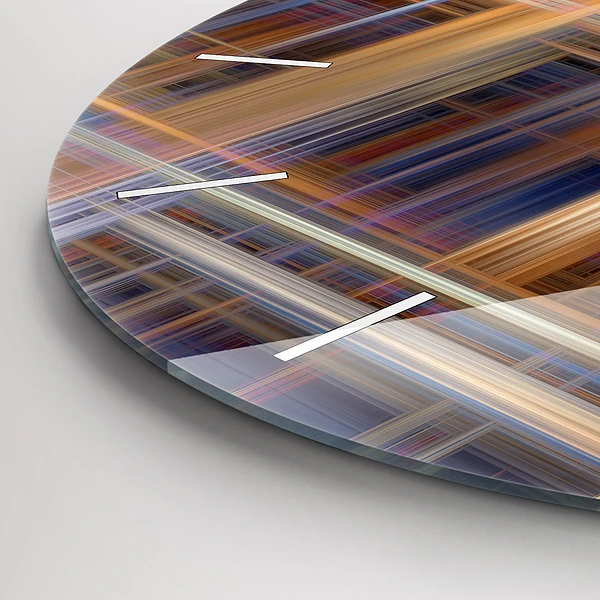 Wanduhr glas rund Geometrische Abstraktion