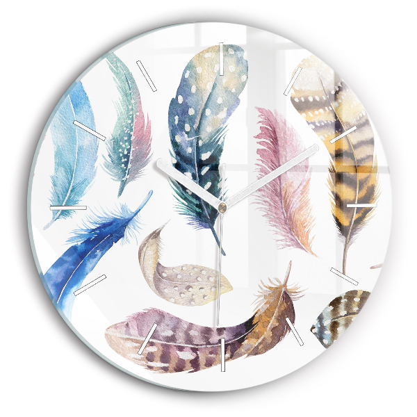 Wanduhr rund Retro Art Illustration
