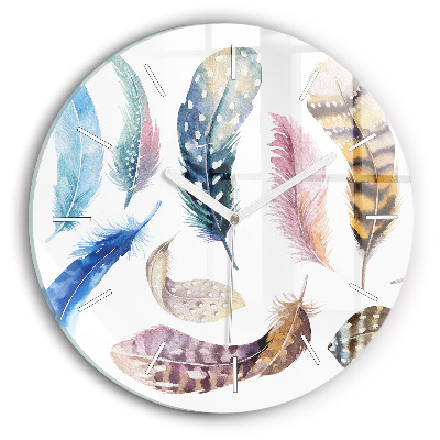 Wanduhr rund Retro Art Illustration