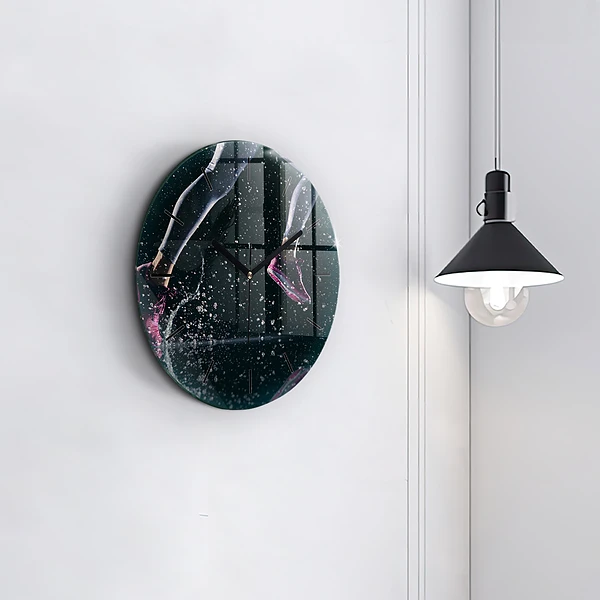 Wanduhr glas rund Gesunder Lebensstil und Laufen