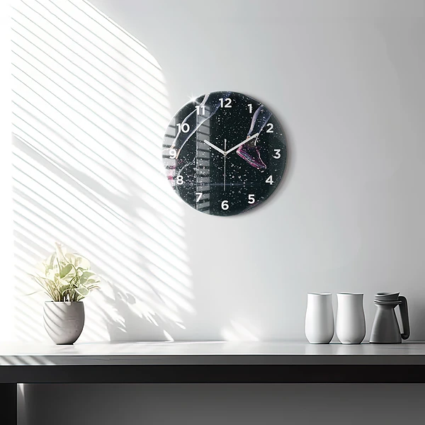 Wanduhr glas rund Gesunder Lebensstil und Laufen