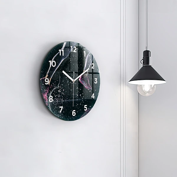 Wanduhr glas rund Gesunder Lebensstil und Laufen
