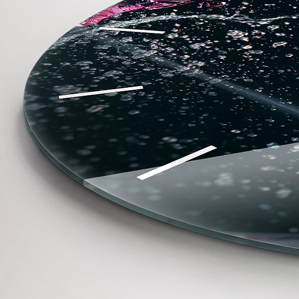 Wanduhr glas rund Gesunder Lebensstil und Laufen