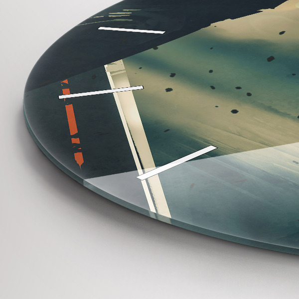 Wanduhr rund mit motiv Spiel mit tödlichen Waffen