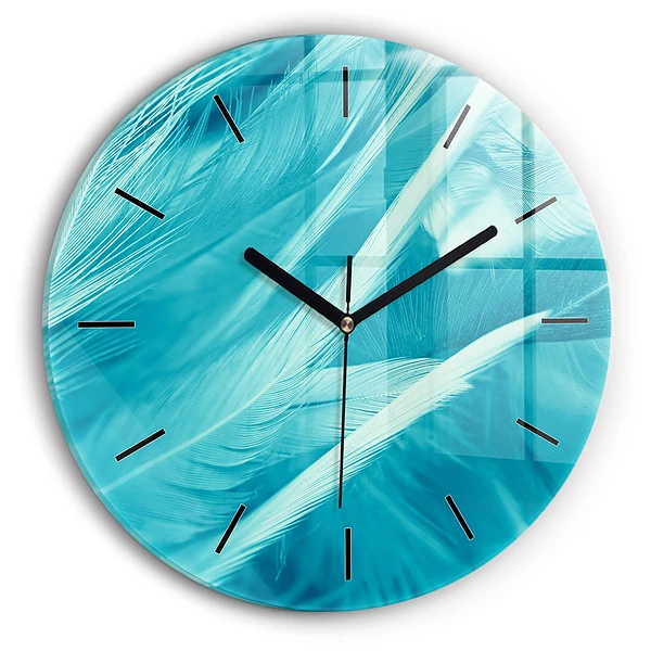 Wanduhr rund Grüner türkisfarbener Jahrgang