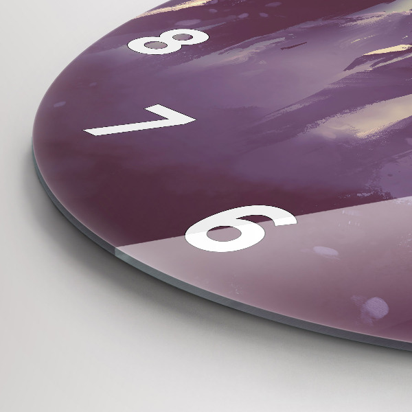 Wanduhr rund Zombie bei Nacht - Halloween