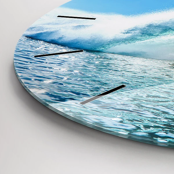 Wanduhr glas rund Surfen auf Hawaii
