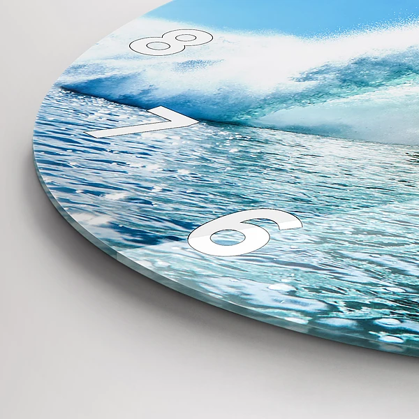 Wanduhr glas rund Surfen auf Hawaii