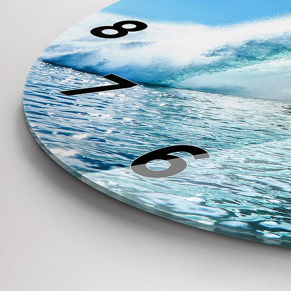 Wanduhr glas rund Surfen auf Hawaii