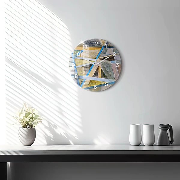 Wanduhr rund Impressionistische Malerei