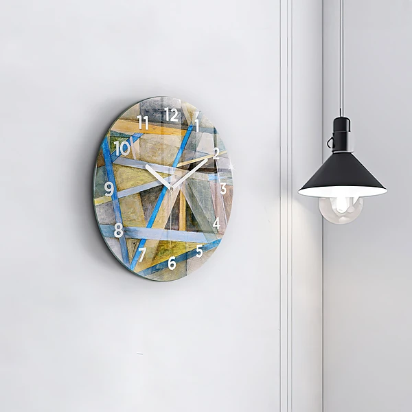 Wanduhr rund Impressionistische Malerei