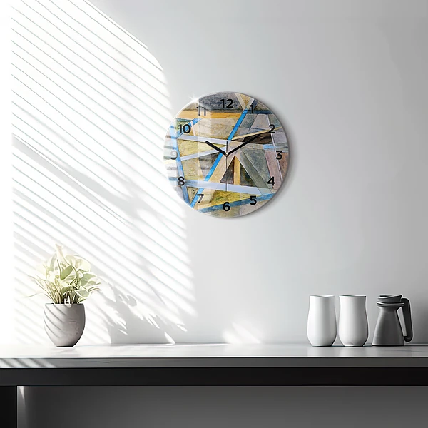 Wanduhr rund Impressionistische Malerei