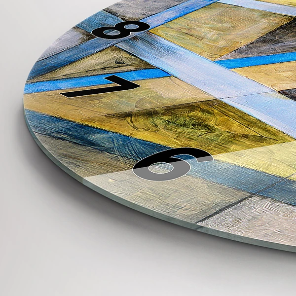 Wanduhr rund Impressionistische Malerei