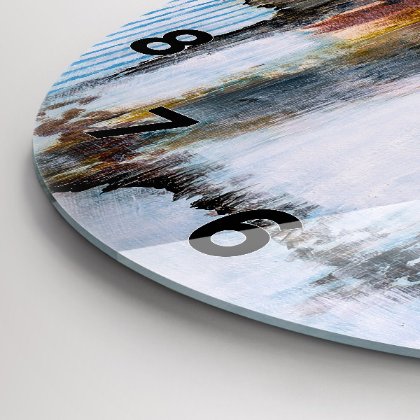 Wanduhr glas rund Abstraktion