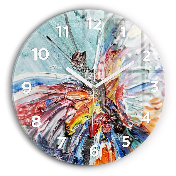 Wanduhr rund mit motiv Fragment eines Ölgemäldes