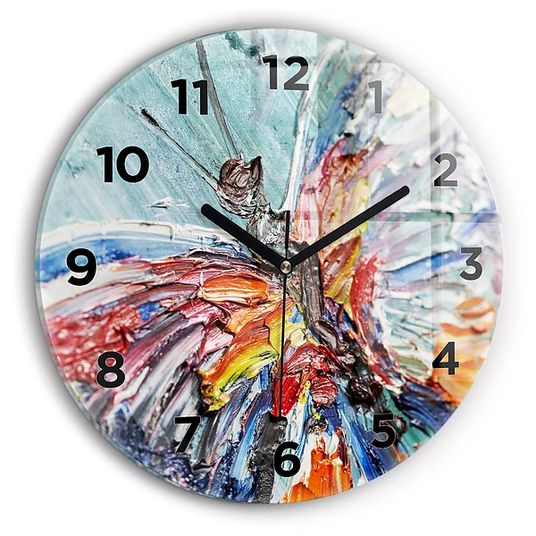 Wanduhr rund mit motiv Fragment eines Ölgemäldes