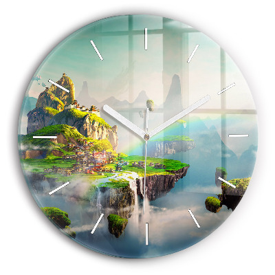 Wanduhr rund mit motiv Chinesische Fantasieszenen