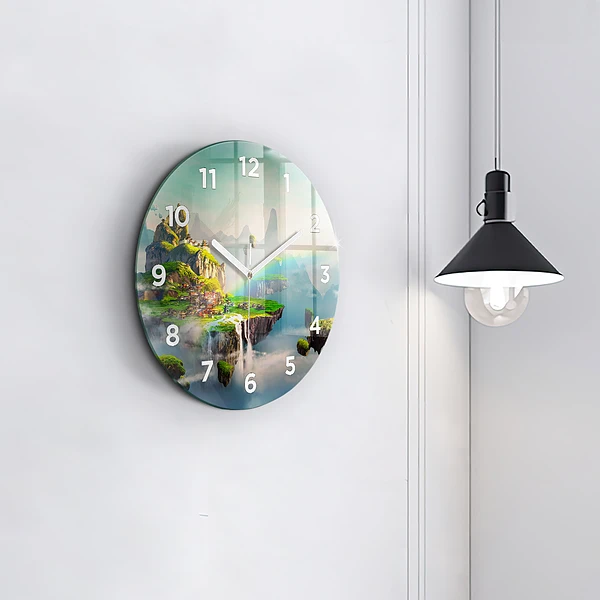 Wanduhr rund mit motiv Chinesische Fantasieszenen