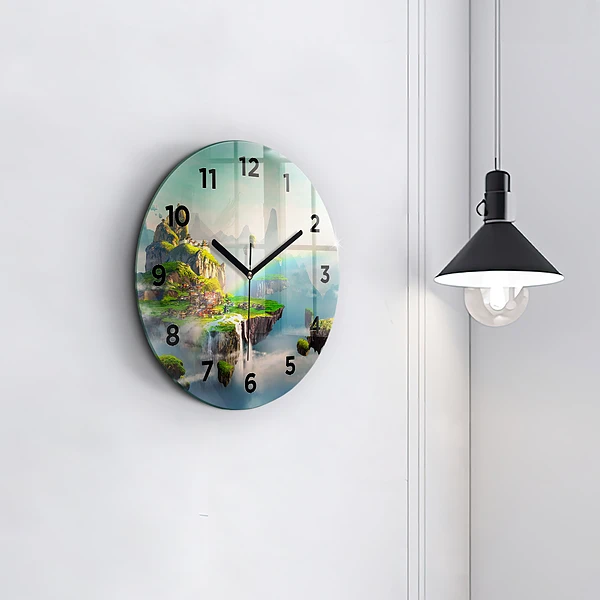 Wanduhr rund mit motiv Chinesische Fantasieszenen