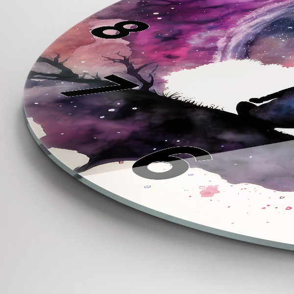 Wanduhr glas rund Lebensstil Meditation