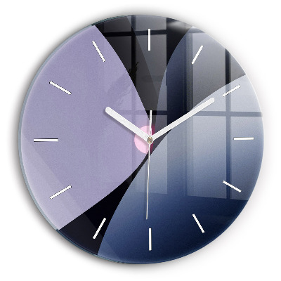 Wanduhr rund mit motiv Abstrakte Sonne