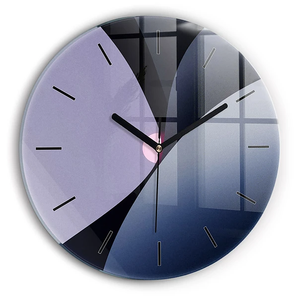 Wanduhr rund mit motiv Abstrakte Sonne