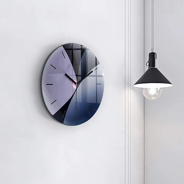 Wanduhr rund mit motiv Abstrakte Sonne