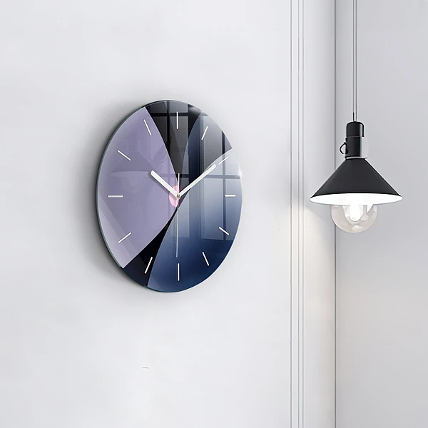 Wanduhr rund mit motiv Abstrakte Sonne