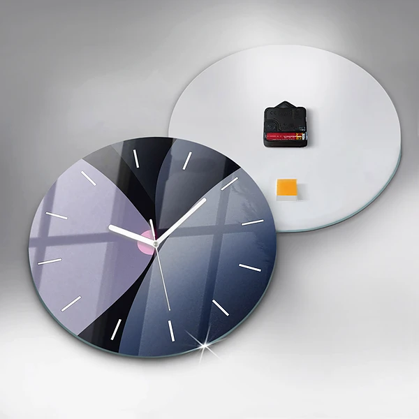 Wanduhr rund mit motiv Abstrakte Sonne