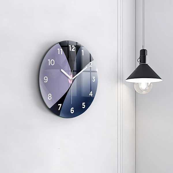 Wanduhr rund mit motiv Abstrakte Sonne
