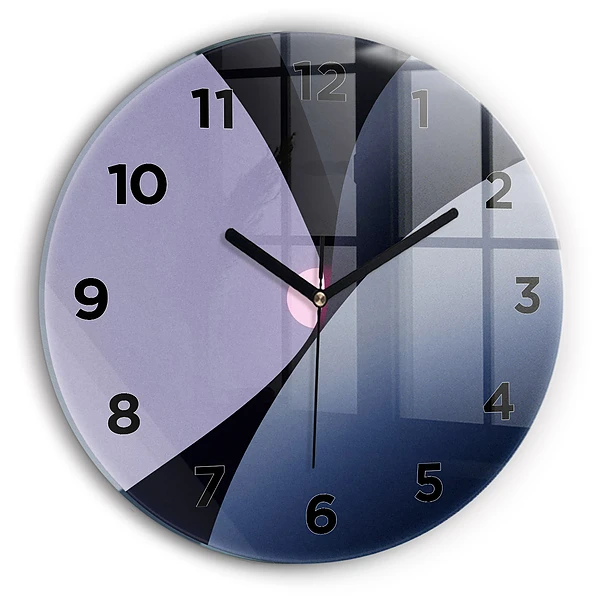 Wanduhr rund mit motiv Abstrakte Sonne