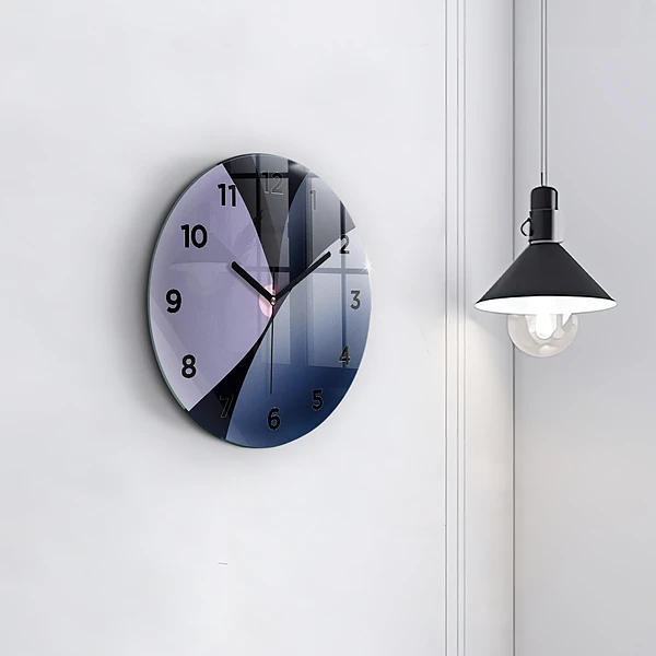 Wanduhr rund mit motiv Abstrakte Sonne