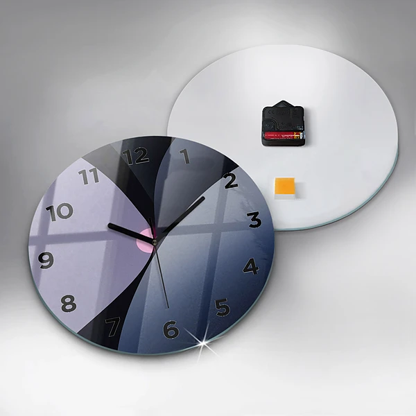 Wanduhr rund mit motiv Abstrakte Sonne