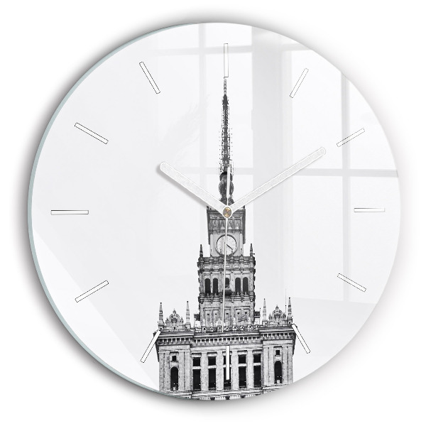 Wanduhr rund Palast der Kultur und Wissenschaft