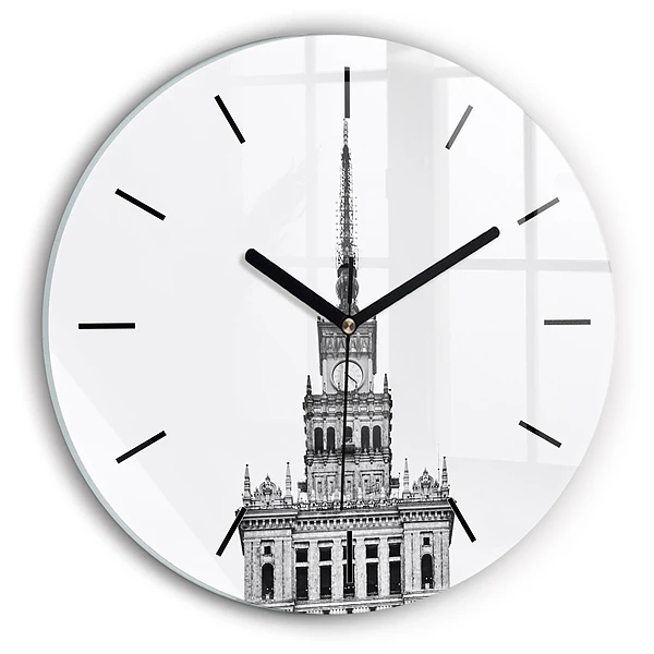 Wanduhr rund Palast der Kultur und Wissenschaft