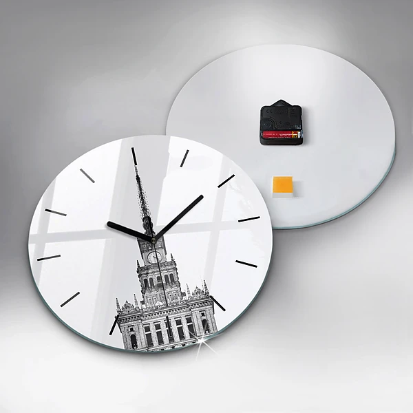 Wanduhr rund Palast der Kultur und Wissenschaft