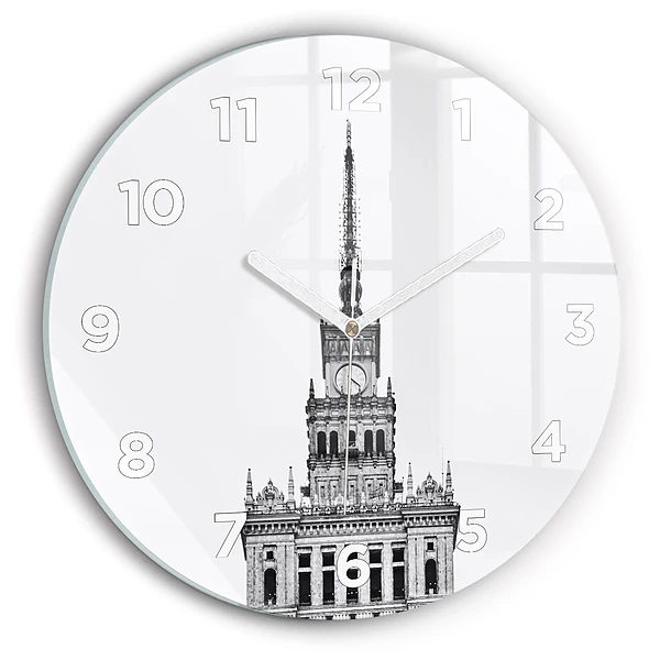 Wanduhr rund Palast der Kultur und Wissenschaft