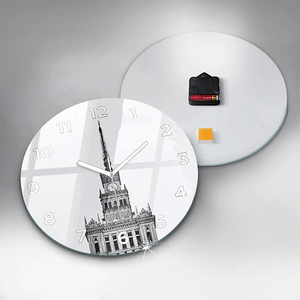 Wanduhr rund Palast der Kultur und Wissenschaft