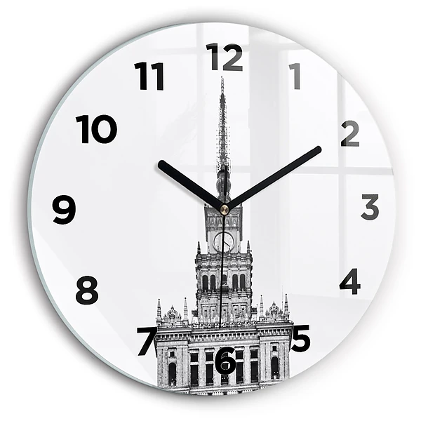 Wanduhr rund Palast der Kultur und Wissenschaft