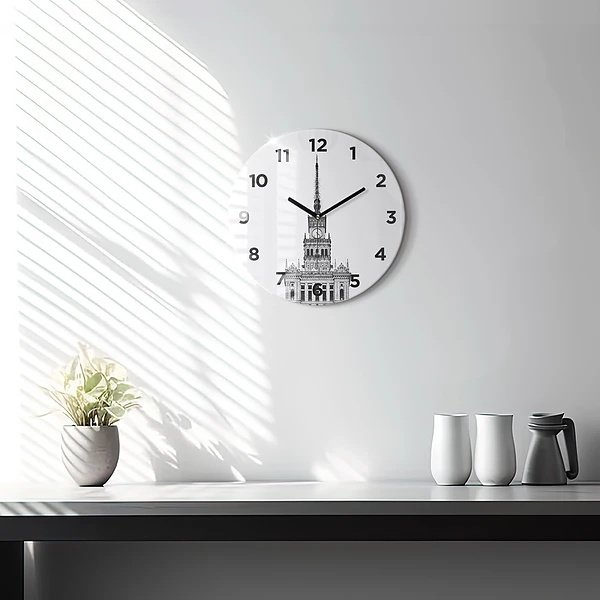 Wanduhr rund Palast der Kultur und Wissenschaft