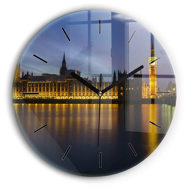 Wanduhr rund mit motiv Winchester Palast London