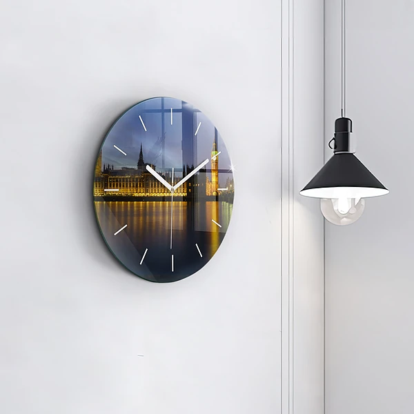 Wanduhr rund mit motiv Winchester Palast London