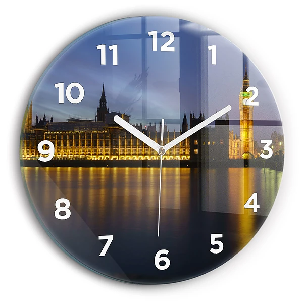 Wanduhr rund mit motiv Winchester Palast London