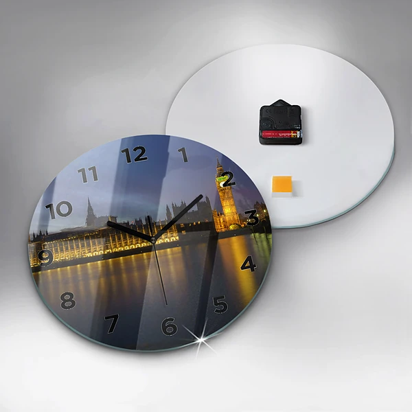 Wanduhr rund mit motiv Winchester Palast London