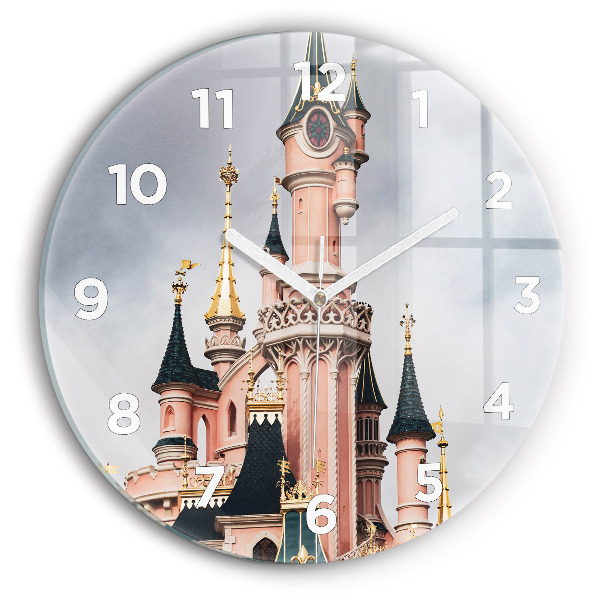 Wanduhr rund Schloss Disneyland in Paris