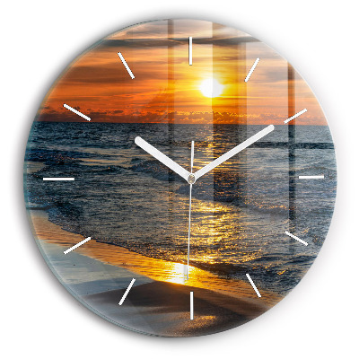 Wanduhr rund mit motiv Władysławowo Ostsee
