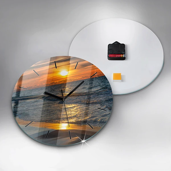 Wanduhr rund mit motiv Władysławowo Ostsee